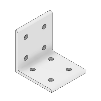 40-530-0 MODULAR SOLUTIONS ANGLE BRACKET 90MM TALL X 90MM WIDE HARDWARE NOT INCLUDED